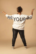 ZEN Be your self oversized Sweatshirt - Fason De Viv