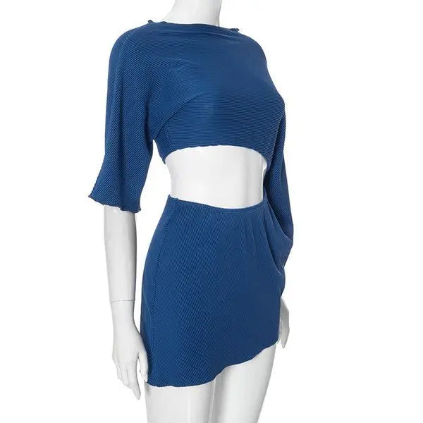 Zen Hollow - Out Pleated Dress - Fason De Viv