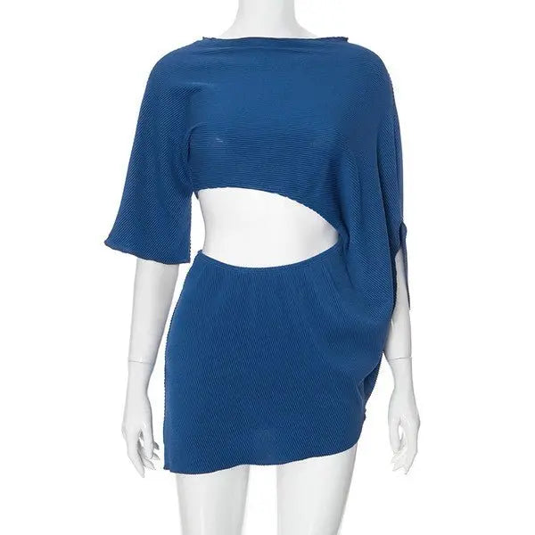 Zen Hollow - Out Pleated Dress - Fason De Viv