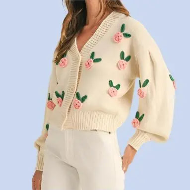 Zen Rose Cardigan - Fason De Viv