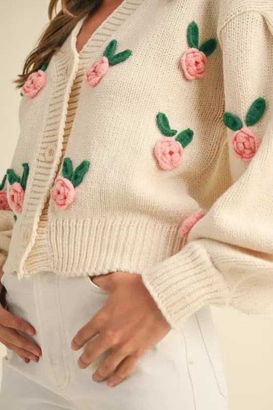 Zen Rose Cardigan - Fason De Viv