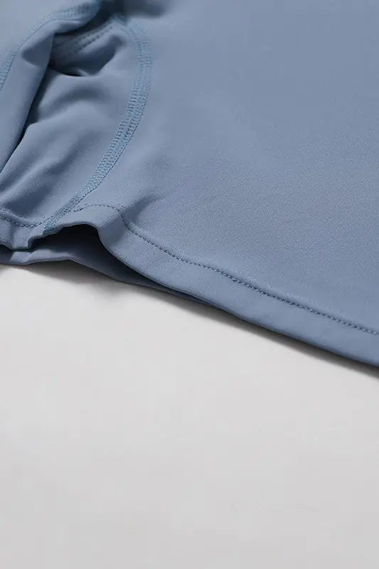 Zippered short sleeves solid color jumpsuit - Fason De Viv