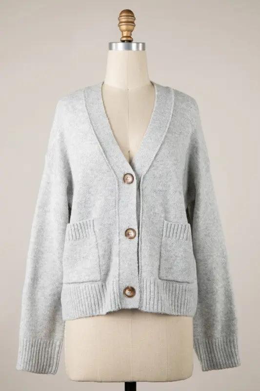 Silver Fully knit Cardigan 