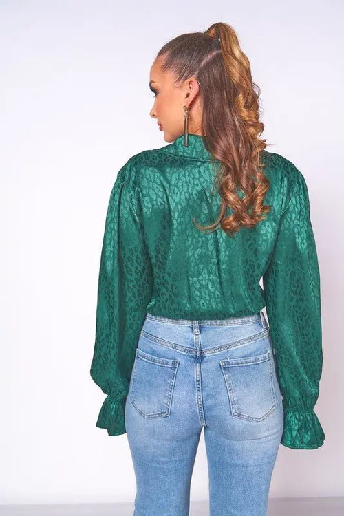 AALIYAH Green Blouse - Fason De Viv