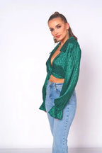 AALIYAH Green Blouse - Fason De Viv