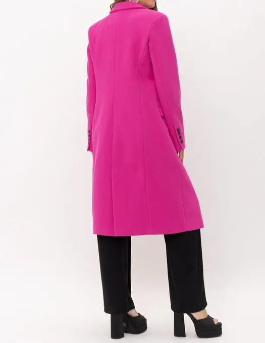 Pink Trench Coat - Trench Coats Fason De Viv 