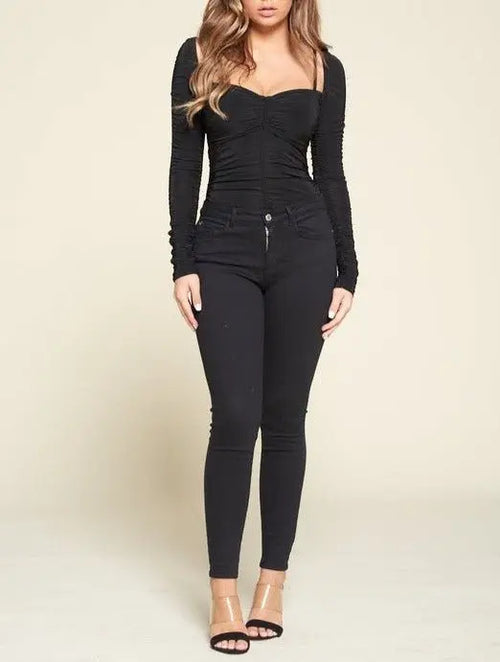 Betty ruched bodysuit - Fason De Viv