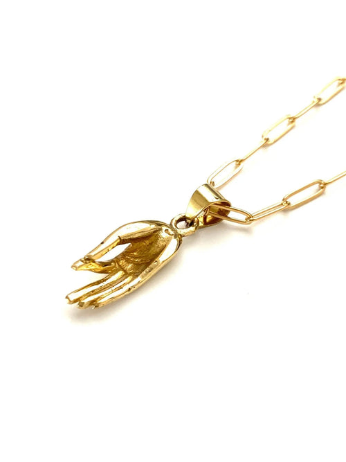 Boho Gal Jewelry - Mai Blessing Hand Necklace - Fason De Viv