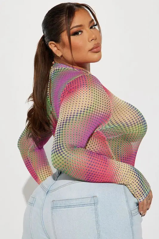 CEE Retro mock mesh bodysuits - Fason De Viv