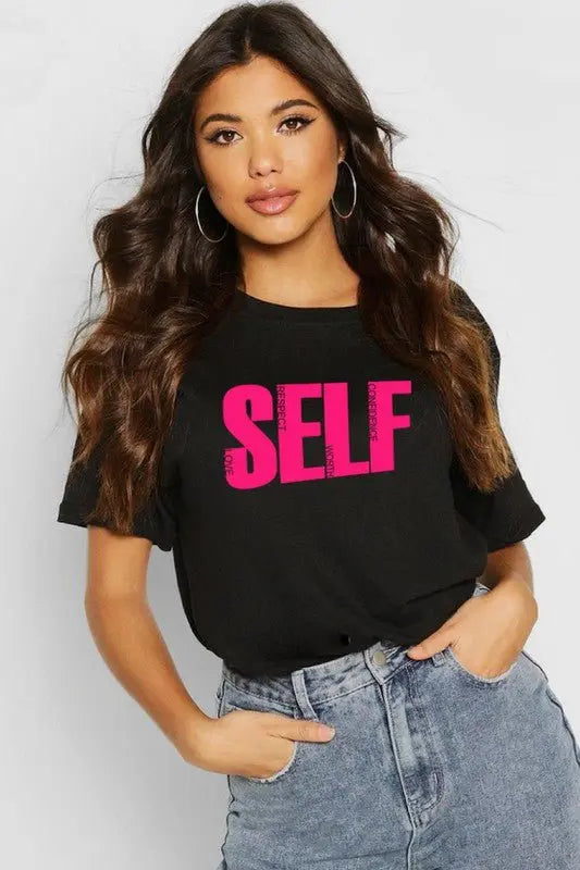 CEE Self Graphic Plus T - Shirt - Fason De Viv