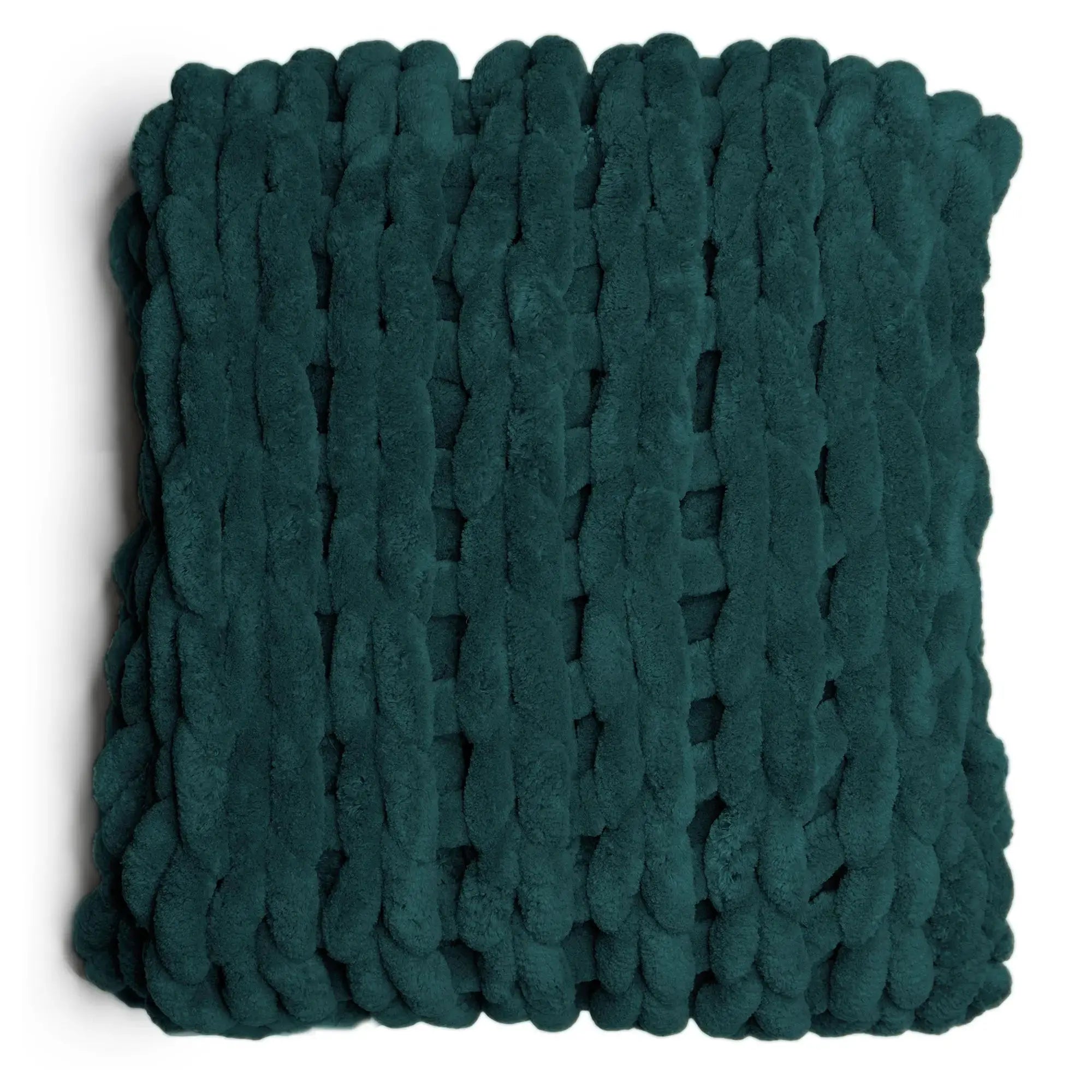 Chenille Chunky Knit Throw Blanket - Fason De Viv