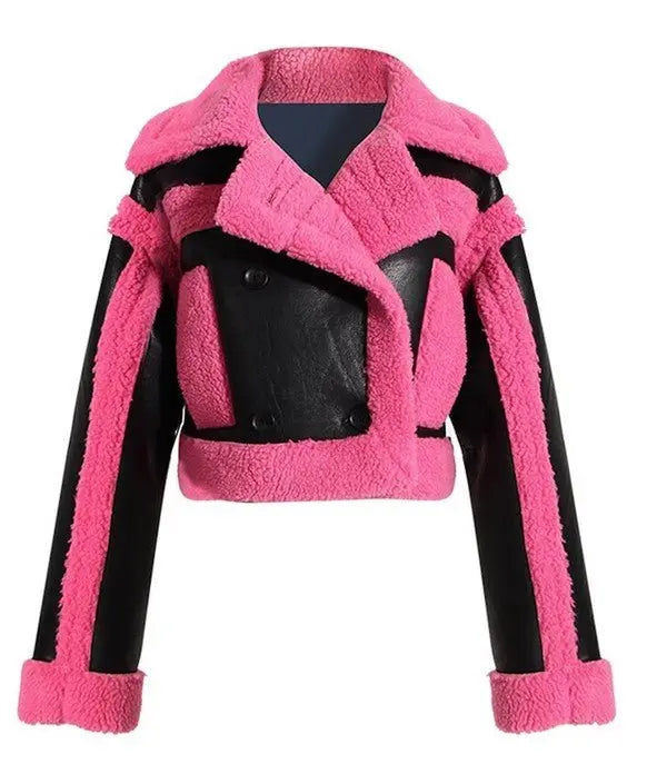 FDV Sherpa - PU Bomber Coat - Fason De Viv