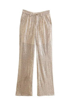High Waist Sequins Pants - Fason De Viv