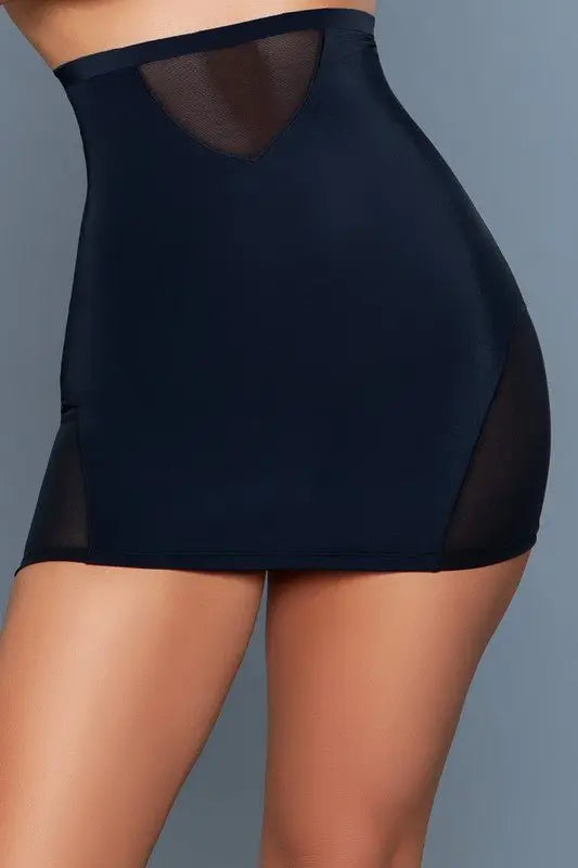 High - Waisted Half Slip Black - Fason De Viv