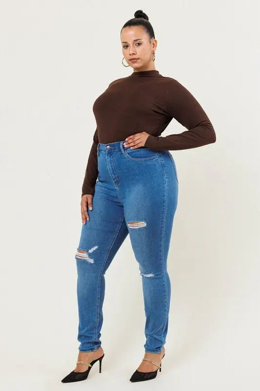 Judy PLUS Distressed skinny - Fason De Viv