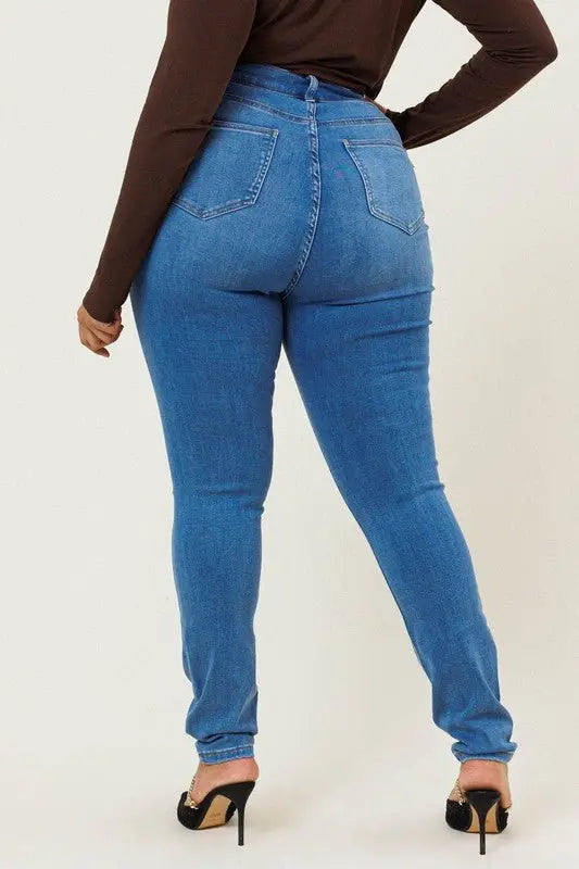 Judy PLUS Distressed skinny - Fason De Viv