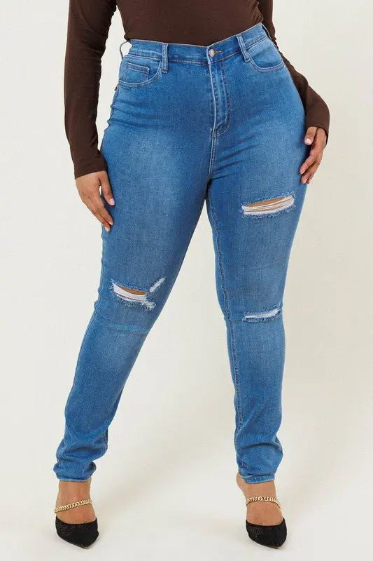 Judy PLUS Distressed skinny - Fason De Viv