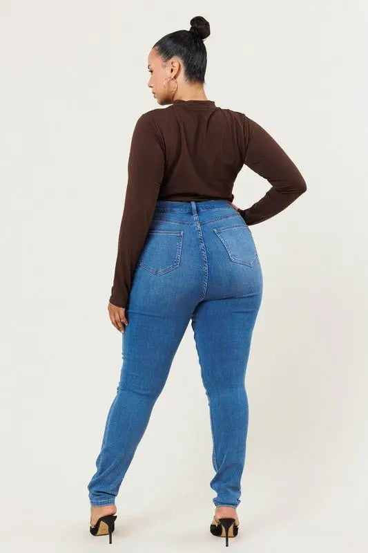 Judy PLUS Distressed skinny - Fason De Viv