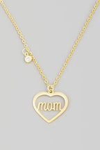 Mom Heart Necklace - Fason De Viv