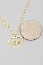 Mom Heart Necklace - Fason De Viv