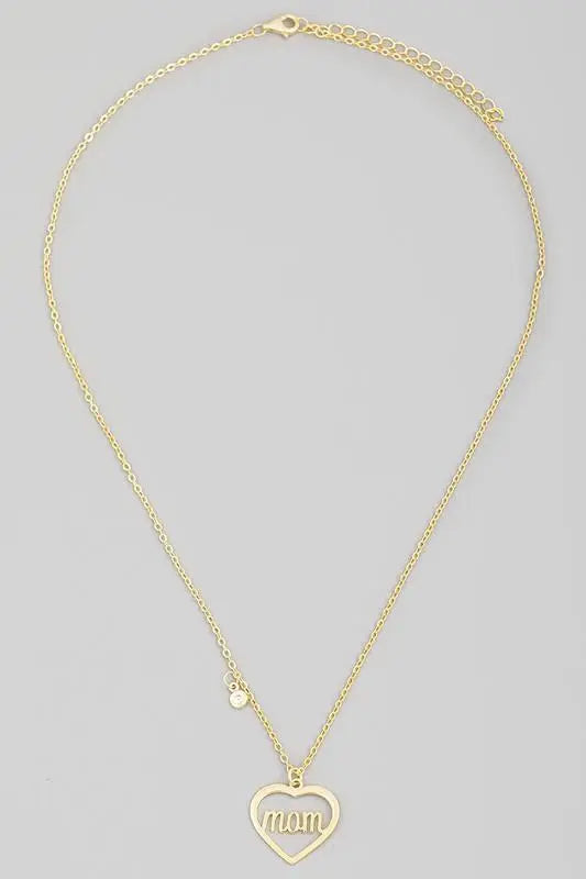 Mom Heart Necklace - Fason De Viv