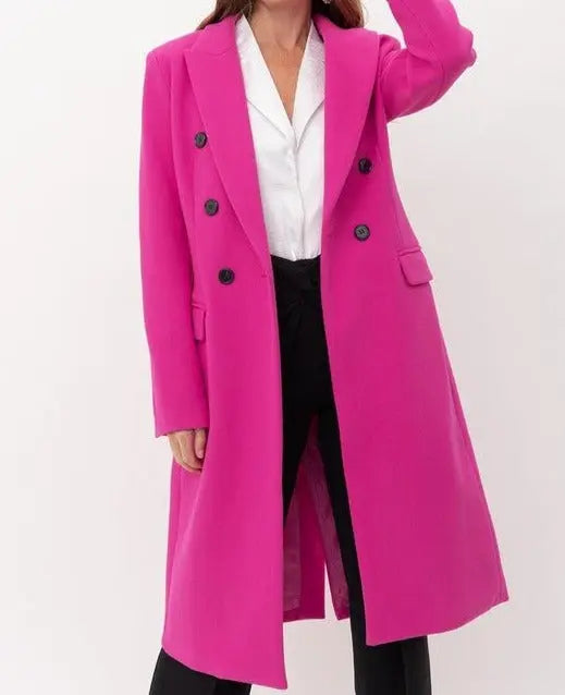 Pink Trench Coat - Fason De Viv