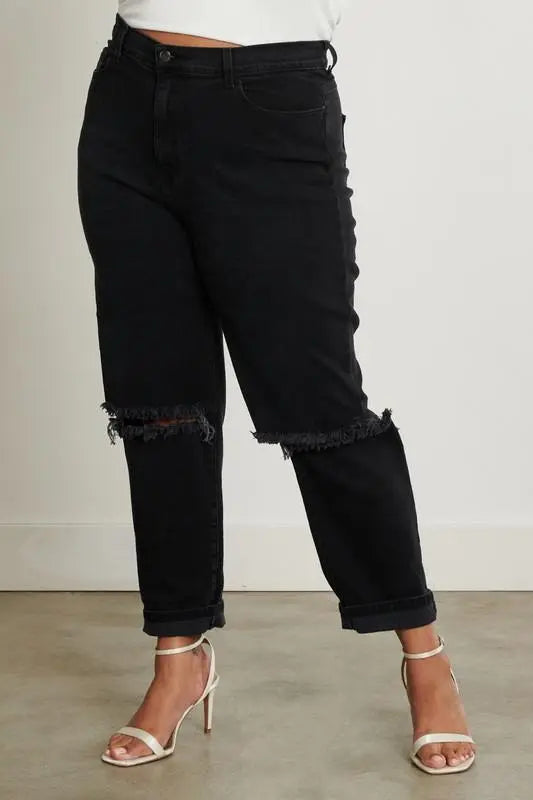 Plus Size Mom Jeans - Fason De Viv