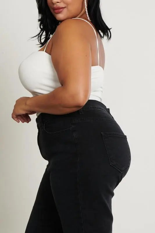 Plus Size Mom Jeans - Fason De Viv