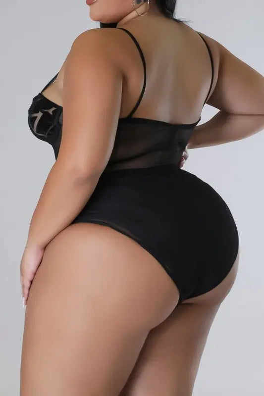 Plus velvet Bodysuit Dress Two piece set - Fason De Viv