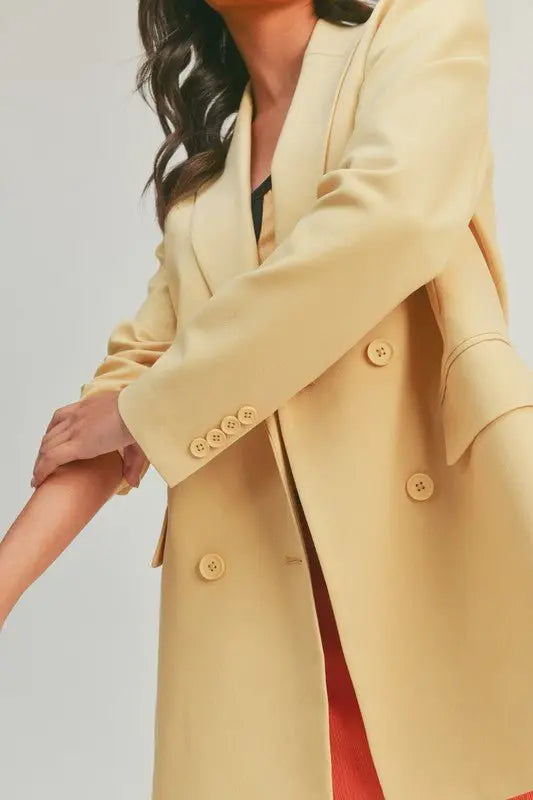 Posh Yellow Blazer - Fason De Viv