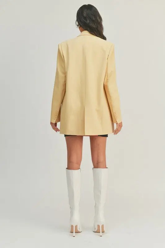 Posh Yellow Blazer - Fason De Viv