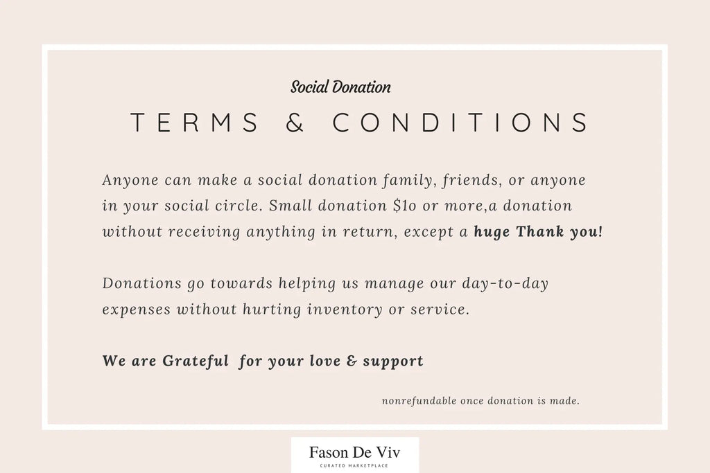 Social Donation - Fason De Viv
