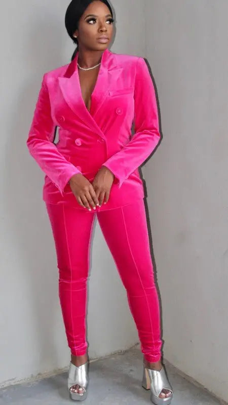 Stacy velvet blazer - Fason De Viv