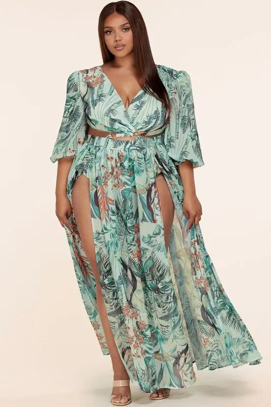 The maxi Sage Tropical dress - Fason De Viv