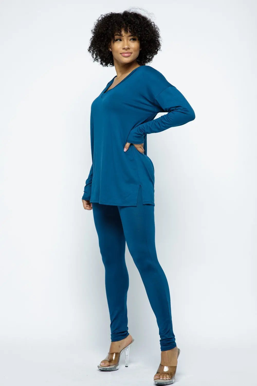 V Neck Tunic Shirt - Fason De Viv