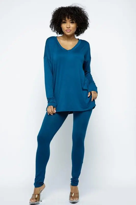 V Neck Tunic Shirt - Fason De Viv
