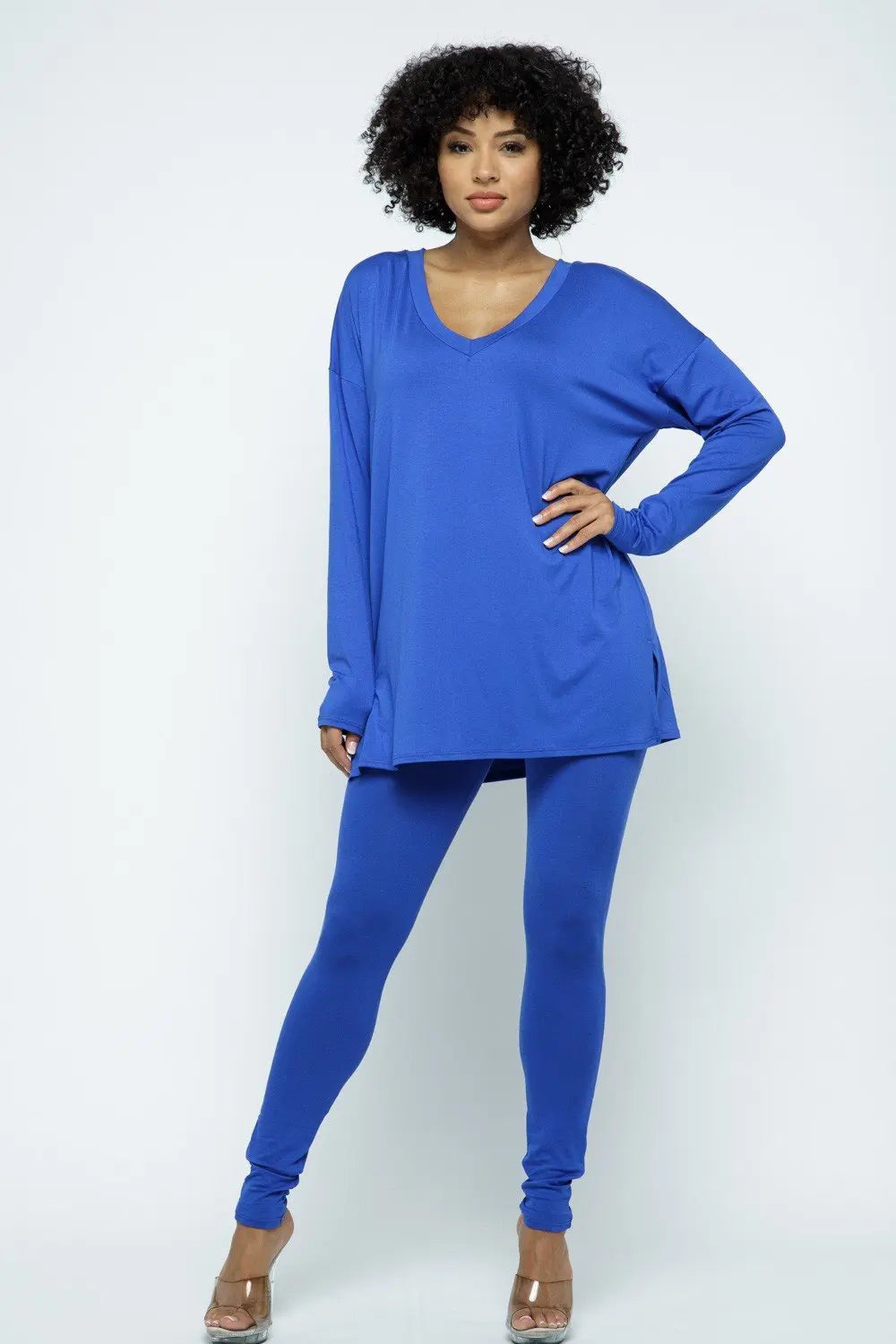 V Neck Tunic Shirt - Fason De Viv