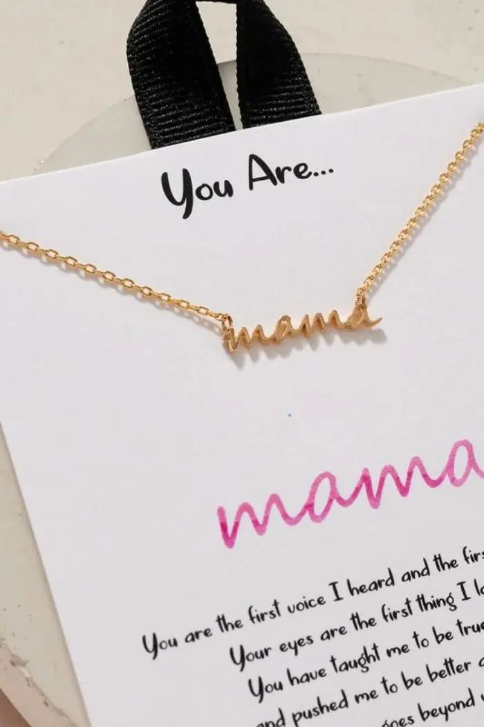 You are Mama Charm Necklace - Fason De Viv