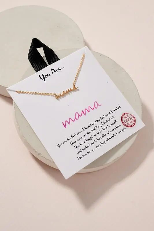 You are Mama Charm Necklace - Fason De Viv