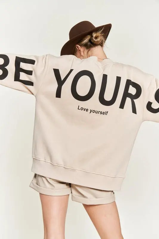 ZEN Printed oversized Sweatshirt - Fason De Viv
