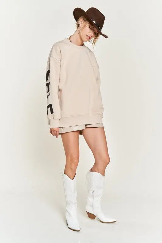 ZEN Printed oversized Sweatshirt - Fason De Viv