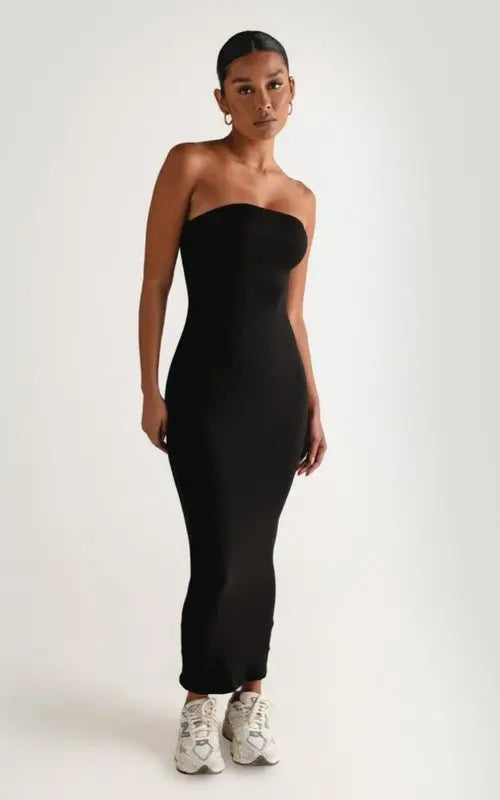 ZEN LONG TUBE DRESS - Fason De Viv