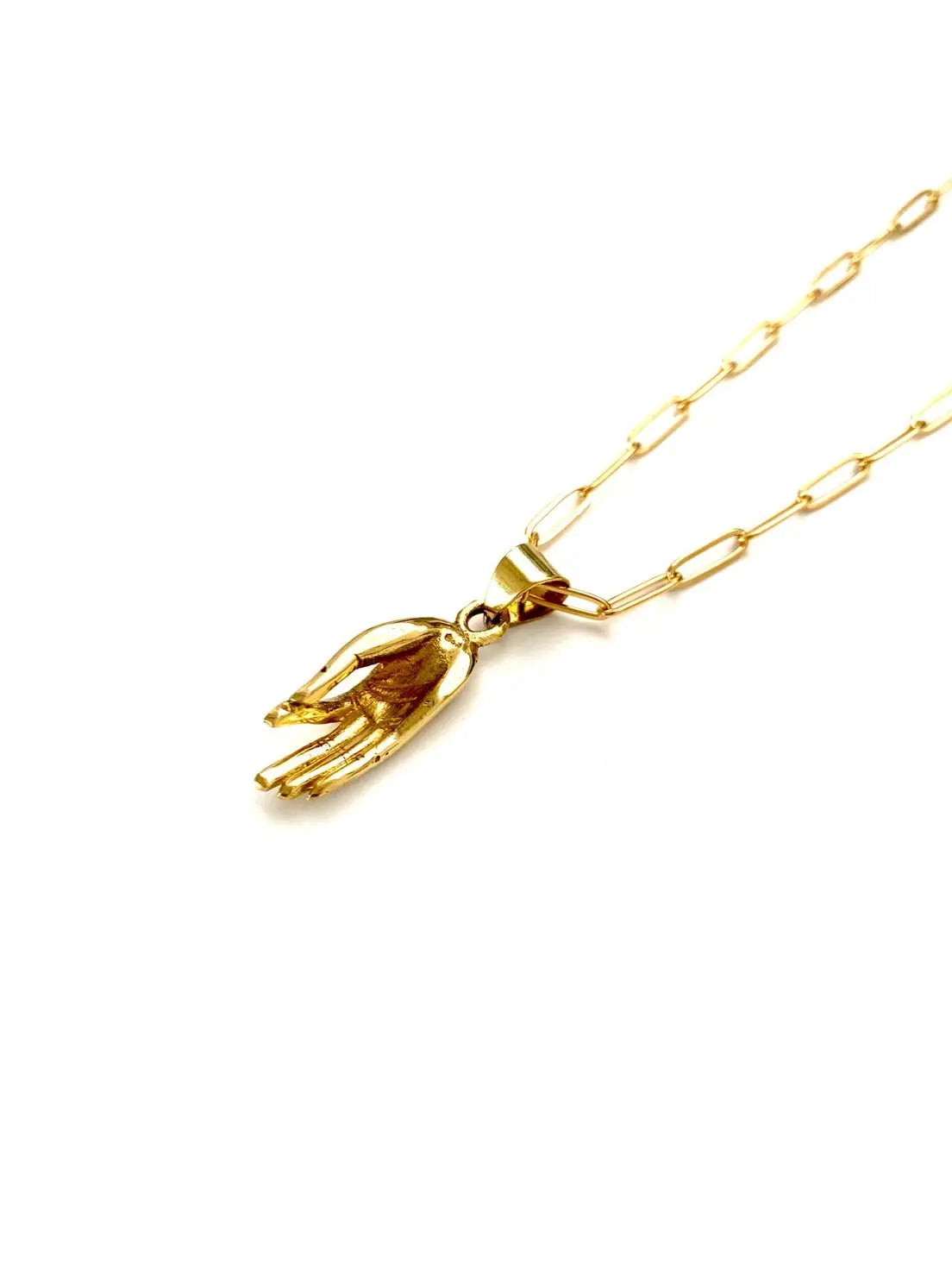 Zen Hand charm Necklace - Fason De Viv