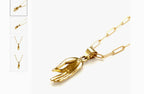Zen Hand charm Necklace - Fason De Viv