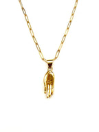 Zen Hand charm Necklace - Fason De Viv