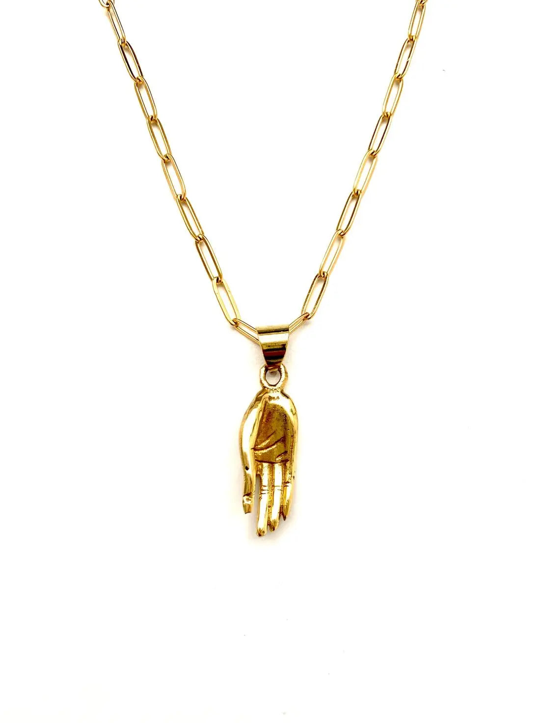 Zen Hand charm Necklace - Fason De Viv
