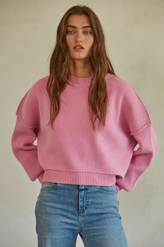 Zen Pink Knit Sweather - Fason De Viv