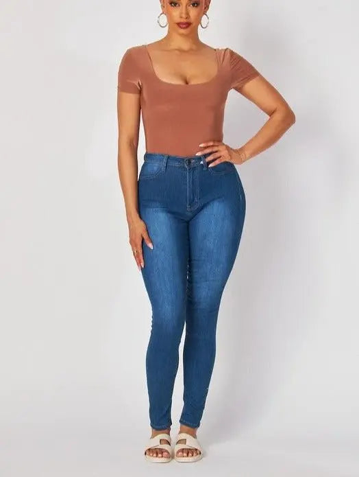 Zen Square neck bodysuit - Fason De Viv