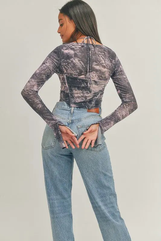 Zen corset mesh top - Fason De Viv